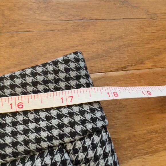 Talbots Pants Size 12P Petite Hampshire Ankle Houndstooth Black/Gray - Picture 8 of 10